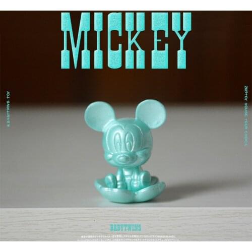 24PCS 3cm High quality small size solid color Disney Mickey ornament model cute doll holiday gift