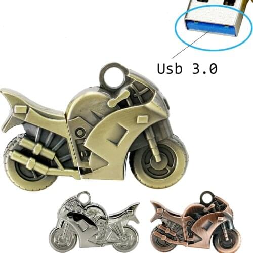 3.0 USB Flash Drives 64GB Metal Motorcycle Model USB Memory Stick 32GB Usb Flash Pen Drives 8GB 16GB 32GB 64GB Metal Pendrives