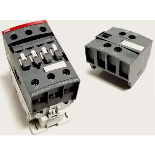 ABB 3-ploe contactors AF series AC/DC operated 1NC+1NO 26A 11kw AF26-30-11-11 AF26-30-11-13