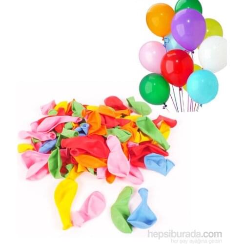 Act 100 Pcs In Mixed Colors Balloon party material