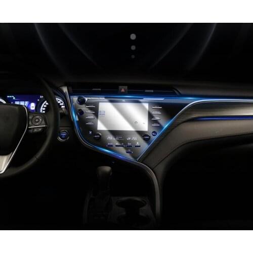 Car TPU Navigation Screen Protective Film LCD Gurad Screen Dash Panel Sticker For Toyota Camry 2018 2019 XV70 Car Accessories