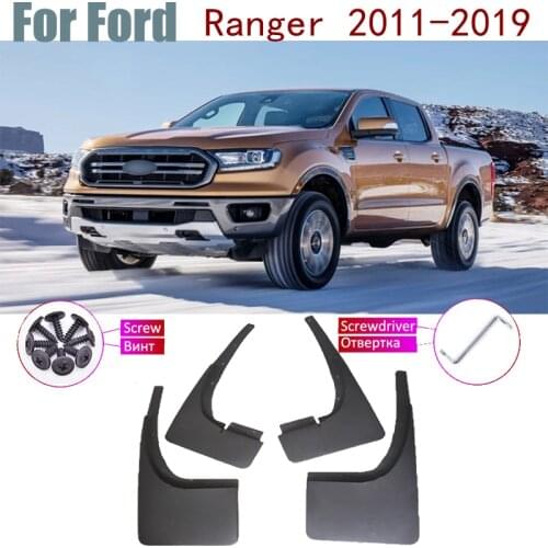 Fender Mud Guard Flap Splash Flaps Mudguards Accessories Mudflap For Ford Ranger Wildtrak T6 2019~2011 2016 2015 2014 2013 2012