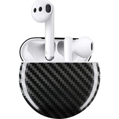 Carbon Fiber Case for Huawei Freebuds Pro Charging Case Headphone Case Box Earphone Protective Slim Case - Glossy Finishing