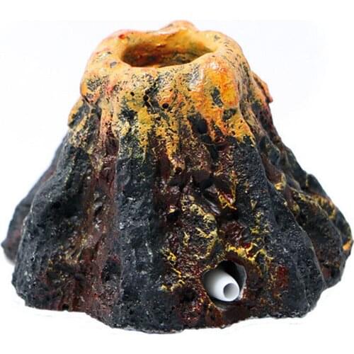 Volcano Shape Aquarium Fish Tank Decor oxygen pump air bubble stone Air Pump Drive Fish Tank Toy aquarium Ornament Decoration