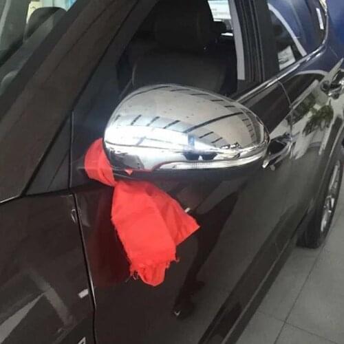 For Hyundai Tucson 2016 2017 ABS Chrome External Side Door Mirror Covers Rear View Mirror Trim Frames Decoration Car Accessories