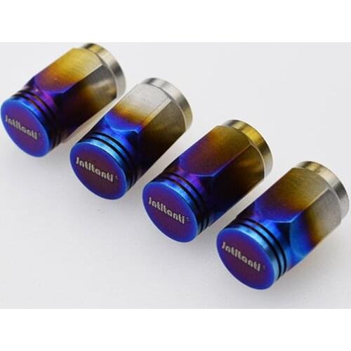Jntitanti Hot Sale Universal Gr5 titanium Car Tire Valve Stem Cover (4pcs) Auto Spare Parts