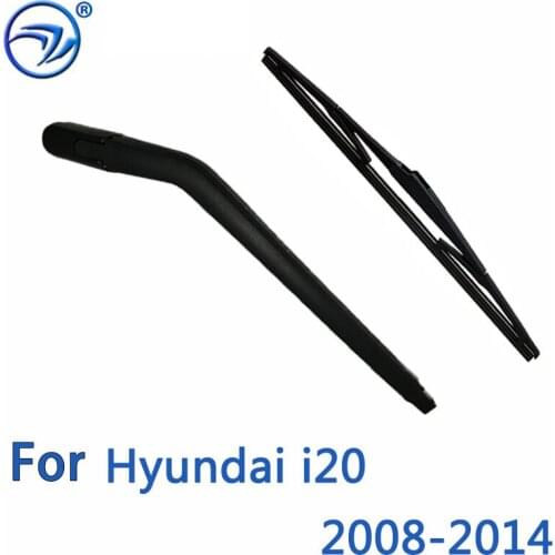 Wiper 12" Rear Wiper Blade & Arm Set Kit For Hyundai i20 2008-2014 2009 2010 Windshield Windscreen Rear Window