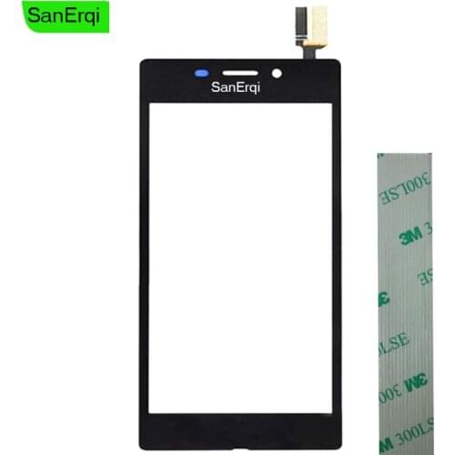 SanErqi 10PCS Touch Screen For Sony Xperia M2 S50H D2302 D2303 D2305 D2306 M2 Aqua D2403 Digitizer Outer 4.8" Glass Lens Panel