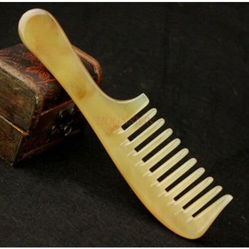 New Product Large Curly Hair Wide Tooth Comb Thick Round Toothed Head Massage Hairbrush Sheep Angle Combs To Increase Horn Sale