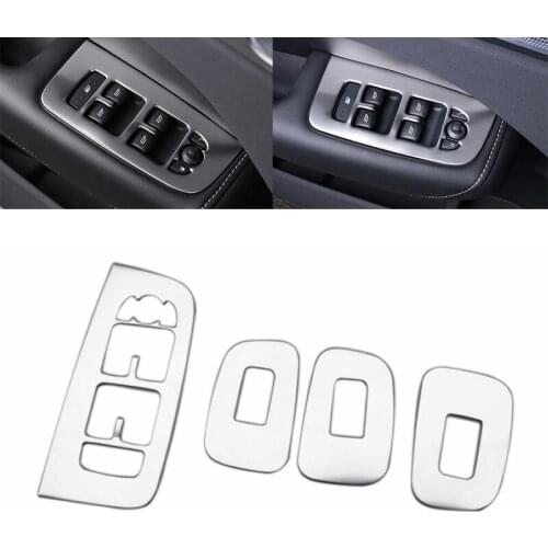 1set Steel Interior Door Window Lift Regulator Cover Trim for Volvo XC60 2018