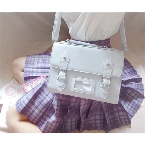 JK Messenger Bag Briefcase Uniform Bag Tote Shoulder Bags Women PU Handbags D212