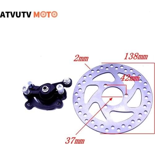 Front Rear Disc Brake Caliper With Brake disc For 47cc 49cc Chinese Mini Moto Kids ATV Quad Dirt Pocket Bike