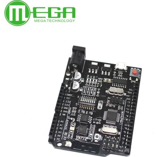 UNO R3 + WiFi ATmega328P+ESP8266 (32Mb memory) USB-TTL CH340G For Arduino Uno NodeMCU WeMos ESP8266