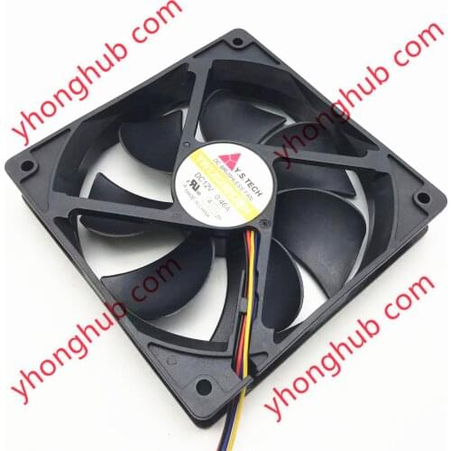 Y.S TECH YW12025012BH Server Cooling Cooling Fan DC 12V 0.46A 120x120x25mm 4-wire