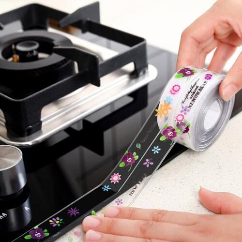 Kitchen Sink Waterproof Sticker Anti mold Waterproof Tape Bathroom Countertop Toilet Gap Self-adhesive Seam wall Stickers