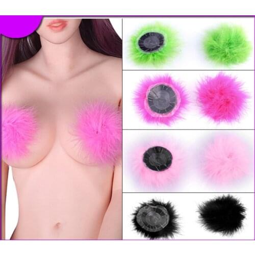1Pair Reusable Sexy Feather Women Nipple Stickers Chest Nipple Paste Nipple Covers Bra Exotic Accessories Adult Games Sex Toys