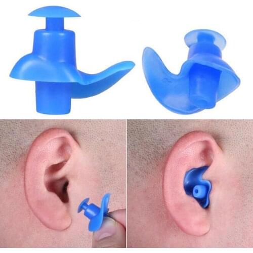 1 Pair Soft Swimming Earplugs Reusable Unisex Silicone Waterproof Dust-Proof Ear plugs Diving Surfing Swimming Accessories