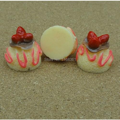 1pcs/lot resin light yellow strawberry cake 16mm Cabochons Scrapbooking Hair Bow Center Card Frame Making Craft DIY B002-1
