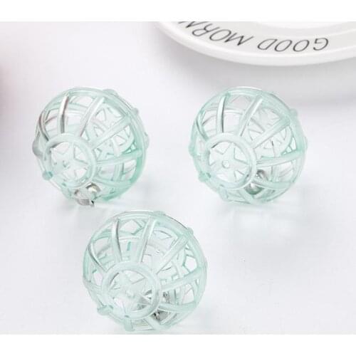 1pcs Lattice Ball Cat Toy Lightweight Kitten Bell Toy Plastic Ball Random Color Funny Interactive Cats Toy Supplies