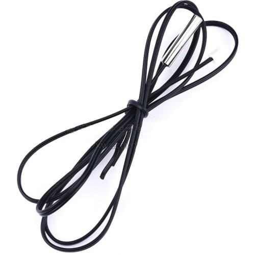 2Pcs/Lot NTC Thermistor Accuracy Temperature Sensor 10K 1% 3950 Waterproof Probe Longth 1M