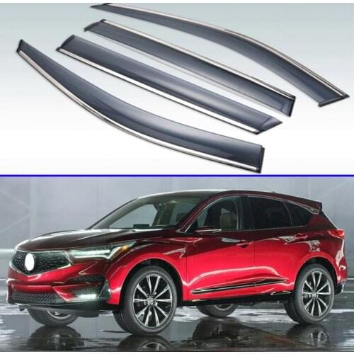 For Acura RDX 2013-2018 Plastic Exterior Visor Vent Shades Window Sun Rain Guard Deflector 4pcs