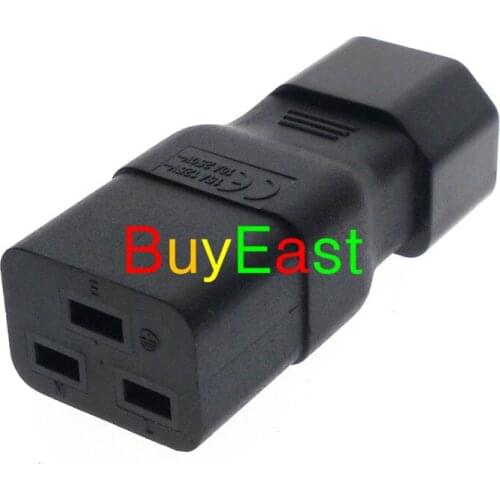 5 X PDU PSU USP Power adapters, IEC C19 male to C14 adapter, IEC C14 to C19 adapter