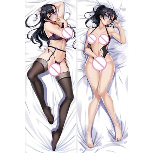 Taimanin Asagi Anime Akiyama Rinko Long Pillowslip Kokawa Asuka Body Pillow Case Mizuki Yukikaze & Igawa Asagi Dakimakura Cover