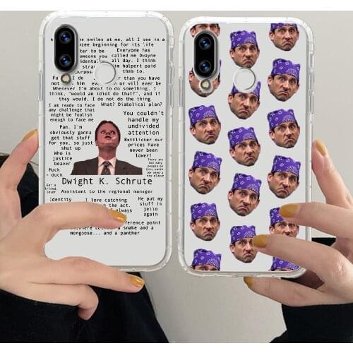 TV The Office Phone Case For Huawei Honor 6 7 8 9 10 10i 20 A C X Lite Pro Play transparent luxury coque fashion cell cover 3D