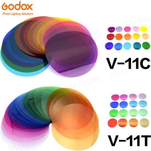 Godox V-11C V11C or V-11T V11T Color Filters for AK-R16 or AK-R1 Compatible For Godox V1 Flash Light Speedlite