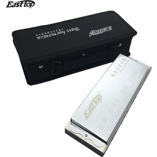 Easttop Brand 25 Holes Bass Harmonica Orchestrs Professional Performance Musical Instruments Mouth Ogan with Case