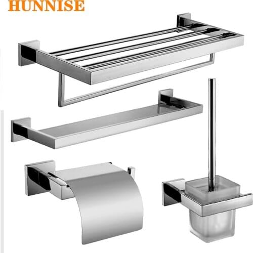 Chrome Bathroom Hardware Set, SUS304 Stainless Steel Bathroom Hardware Mirror Chrome Hardware Set, Chrome Bathroom Towel Bars