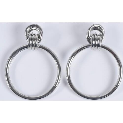 JERPVTE Women's Silver Earrings