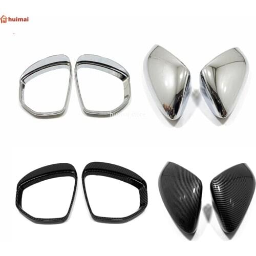 For Audi A3 8Y 2021 Sedan Sportback Rearview Mirror Caps Rain Eyebrow Cover RearView Mirror Cover Trim