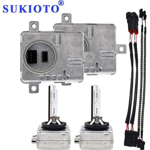 SUKIOTO Xenon 55W D3S D1S Xenon Headlights 6000K 8000K 4300K 5000K 55W HID Ballast Kit d1s 6000k Fast Bright Car HID HEADLAMP