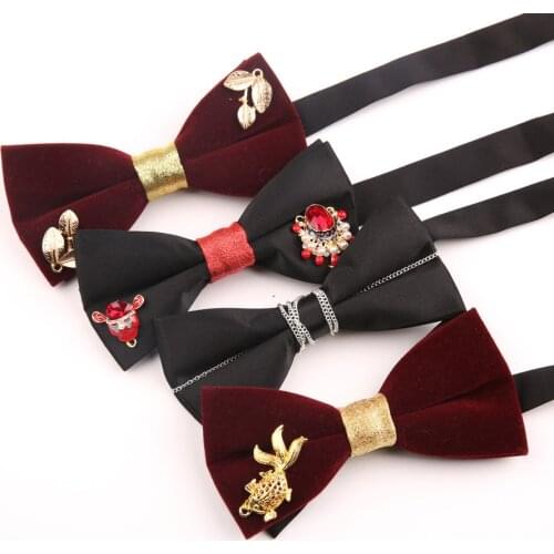 Linbaiway Mens Formal Bowtie Business Gentleman Bow Tie for Wedding Butterfly Bowtie Women Tuxedo Bows Groom Custom LOGO