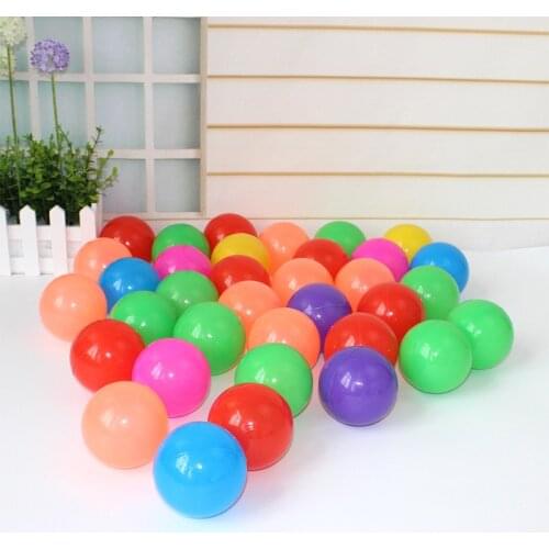 1piece Soft Toy Balls for Tent Pool Pit Ocean Ball Toy Balls Pits Pool Water Balls Baby Swim Bath Toys Baby Bite Nibble 7cm