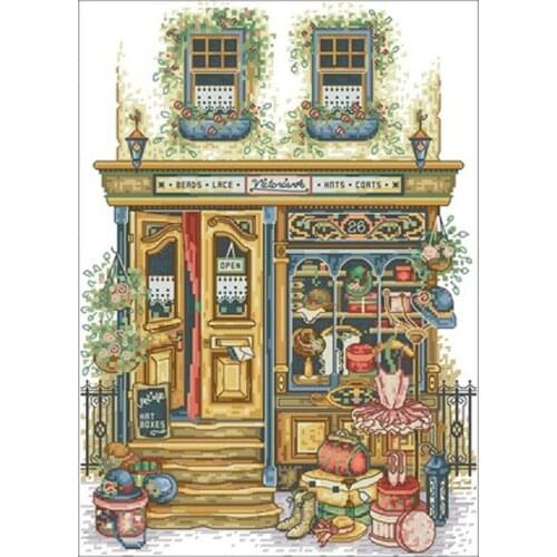 Clothes store patterns Counted Cross Stitch 11CT 14CT 18CT DIY Chinese Cross Stitch Kits Embroidery Needlework Sets home decor