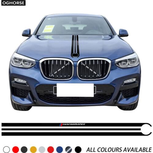 Car Hood Sticker M Performance Engine Cover Bonnet Decal For BMW X4 G02