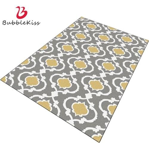 Bubble Kiss Geometry Rug And Carpet For Home Living Room Modern Style Floor Rug Gray Yellow White Blue Large Rug Customize Rug