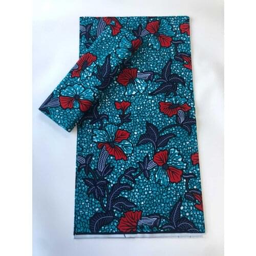 2020 New Hot Sale African Wax Fabric Cotton Material Nigerian Ankara Block Prints Batik Dutch High Quality Sewing Cloth T1