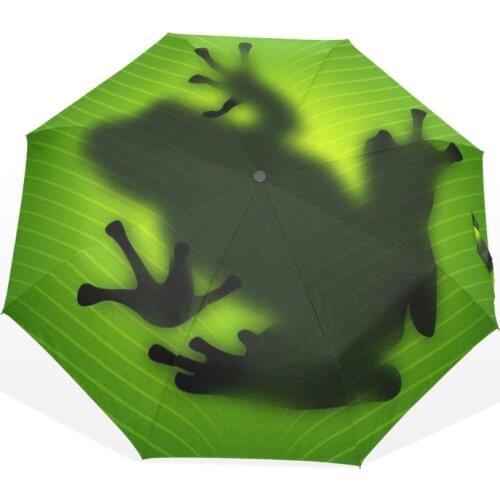 2019 New Creative Fantasy Frog Umbrella Adult UV Paraguas Sunscreen Parasol Parapluie Green Umbrella Rain Women Men Umbrellas