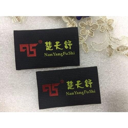 Free shipping Customized garment clothing tags /Woven Labels/ custom clothing labels/main labels/damask label 1000pcs/lot