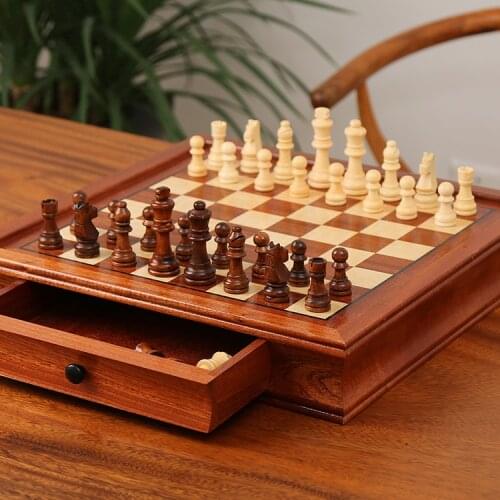 Gift Luxury Large Chess Games Wooden Magnetic Family Professional Table Game Chess Set Szachy Gry Planszowe Entertainment Ed50zm