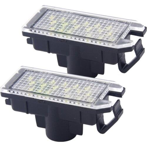 68228931AA 68146206AA 2Pcs 68228930AA LED License Plate Light fit for Fiat 500 Dodge Viper Jeep Grand Cherokee Compass Patriot