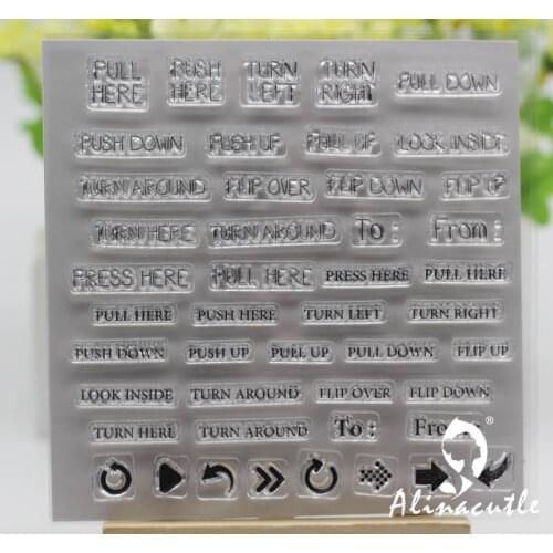 CLEAR STAMPS pull buttons letters Scrapbooking Card paper craft silicon rubber roller transparent clear stamp Alinacraft