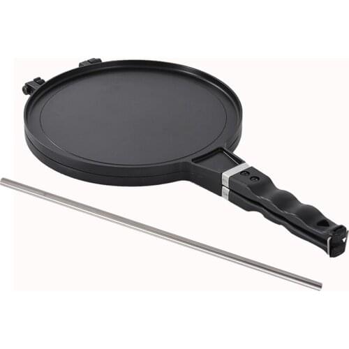 SN4971 Cast Aluminium Egg Roll Pan Double Side Non-Stick Coating Egg Roll Machine Accessories DIY Tool Roll Mold Baking Pan