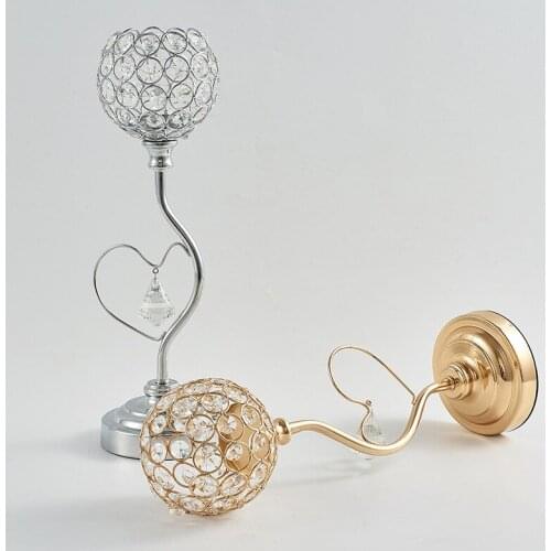 Light Luxury Candle Holder Nordic Style Hollow Wrought Iron Candle Holder Creative Heart Shaped Swieczniki Home Decor BS50CH