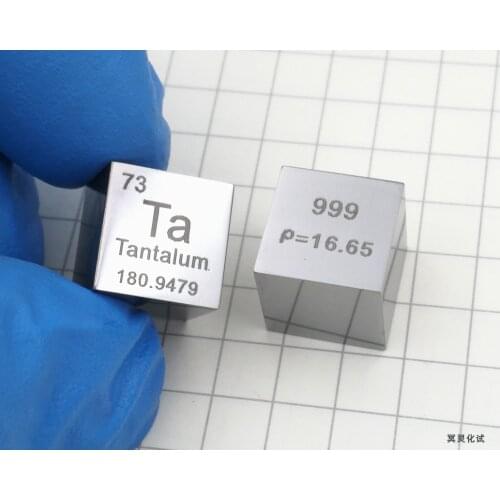 Tantalum Mirror Polished Tantalum Cube 10mm Periodic Table Cube Rare Refractory Metal Ta999