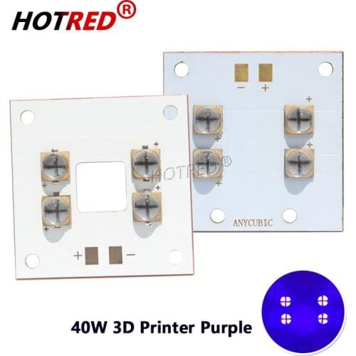 UV LED 3D Printer 40W Lamp Curing Module Parts Purple Light 395nm 405nm365nm LG6565 Photon Exposure Machine Ink Copper Substrate