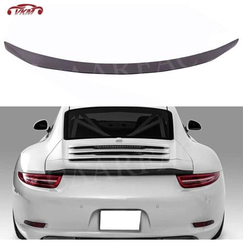 Carbon Fiber Rear Trunk Spoiler Fit For Porsche 911 Carrera 991 2012 2013 2014 2015 FRP Rear Wing V-RT Style